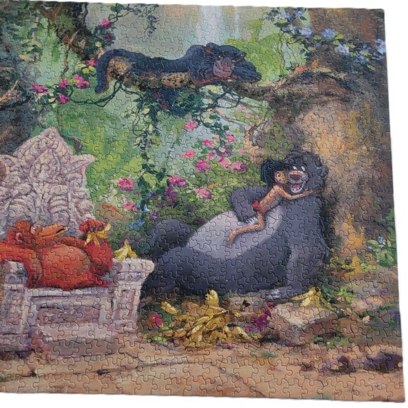 Ceaco Disney Fine Art Puzzle Featuring Mowgli and Baloo from The Jungle Book - Picture 12 of 12